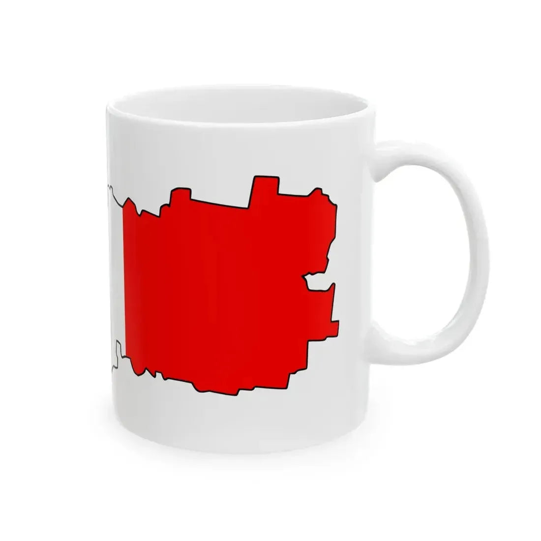 Vologod-obl-geo-stub (Russia) White Coffee Mug - Go Mug Yourself