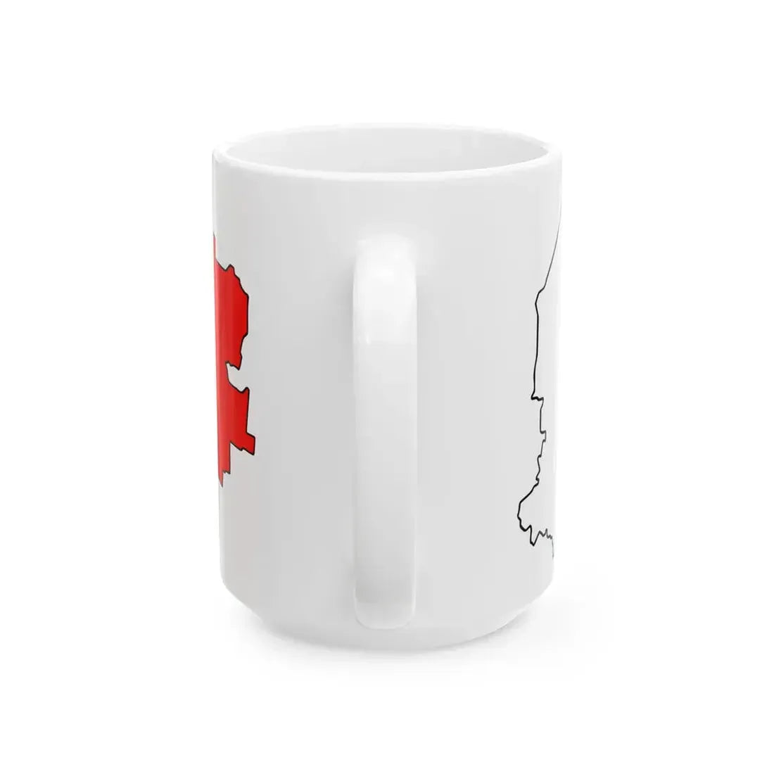 Vologod-obl-geo-stub (Russia) White Coffee Mug - Go Mug Yourself