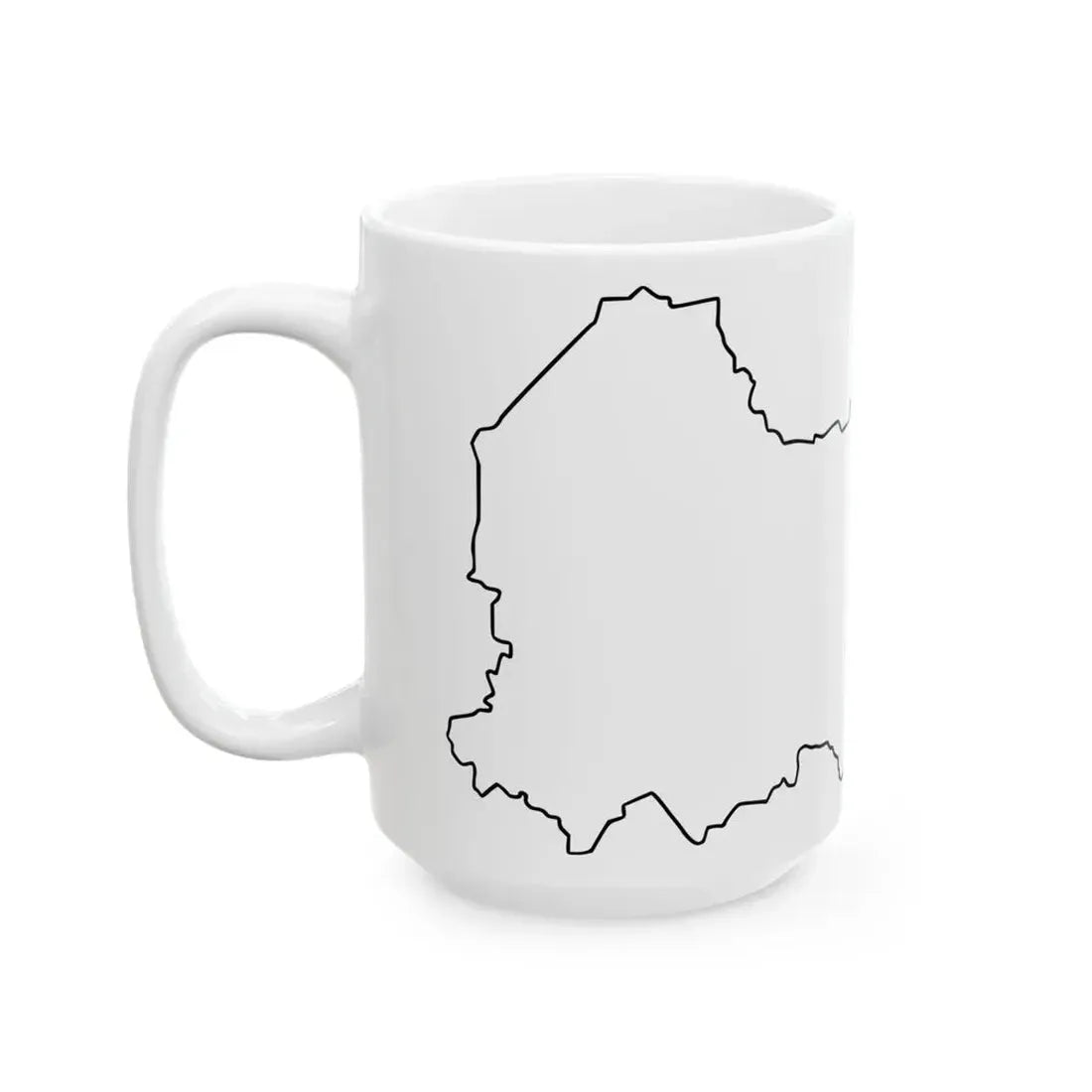 Vologod-obl-geo-stub (Russia) White Coffee Mug - Go Mug Yourself
