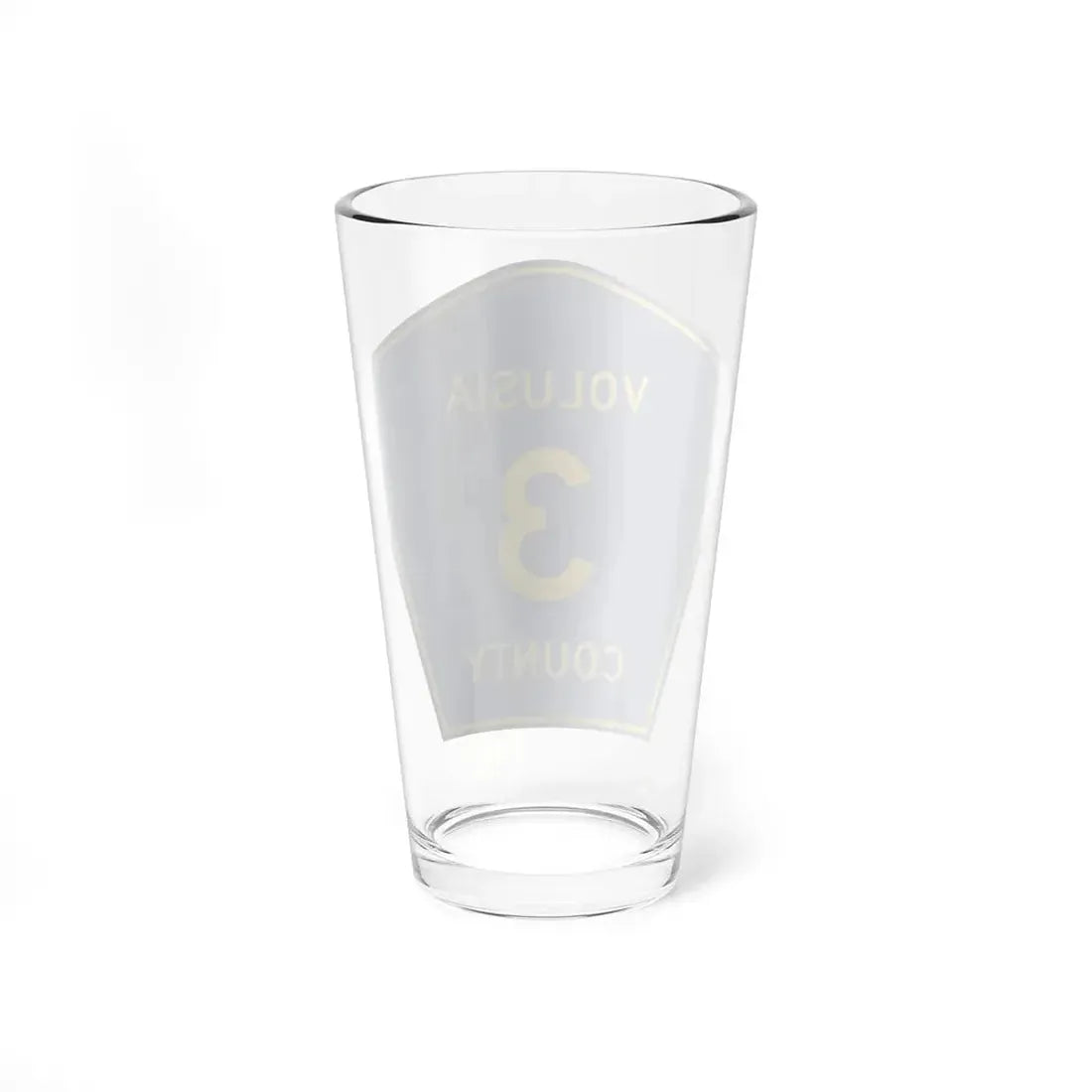 Volusia County 3 (Florida) (Road Sign) Pint Glss 16oz - Go Mug Yourself