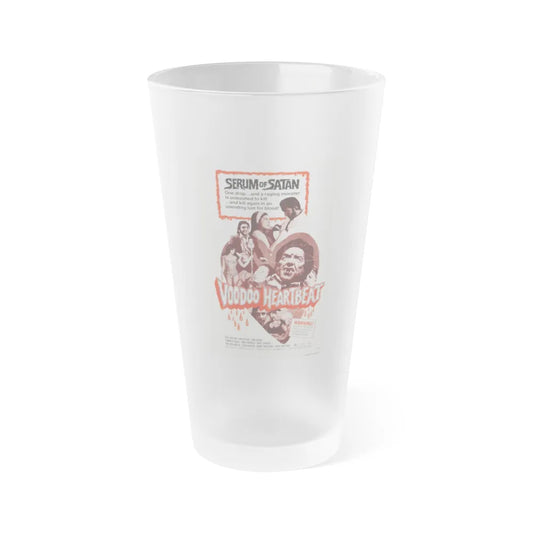 VOODOO HEARTBEAT 1973 Movie Poster - Frosted Pint Glass 16oz-16oz-Frosted-Go Mug Yourself