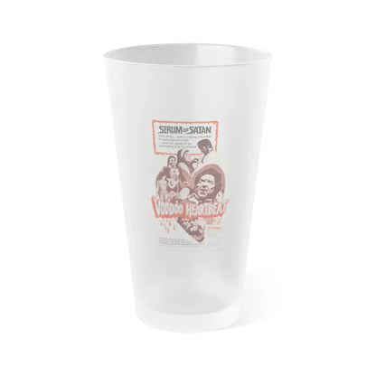 VOODOO HEARTBEAT 1973 Movie Poster - Frosted Pint Glass 16oz 16oz Frosted - Go Mug Yourself