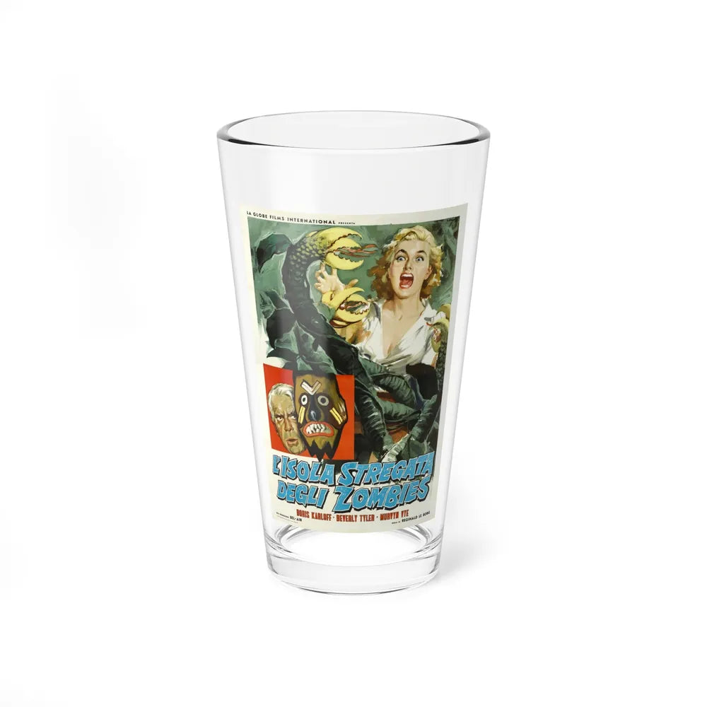 VOODOO ISLAND (ITALIAN) 1957 Movie Poster - Pint Glass 16oz-16oz-Go Mug Yourself