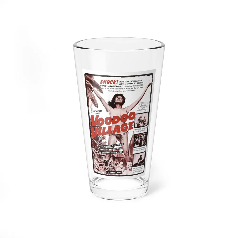 VOODOO VILLAGE 1958 Movie Poster - Pint Glass 16oz-16oz-Go Mug Yourself