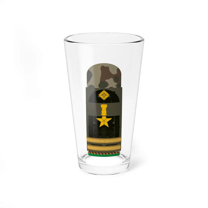 Vorlage TL 8455 0009 Dienstgradabzeichen Aufschiebeschlaufen gewebt für Kampfbekleidung (Military Rank) Pint Glass 16oz 16oz - Go Mug Yourself