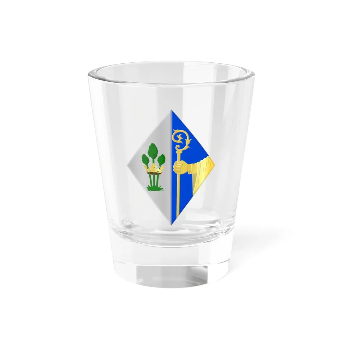 Vorst-Forest wapen (Belgium) (Coat of Arms) Shot Glass 1.5oz 1.5oz - Go Mug Yourself