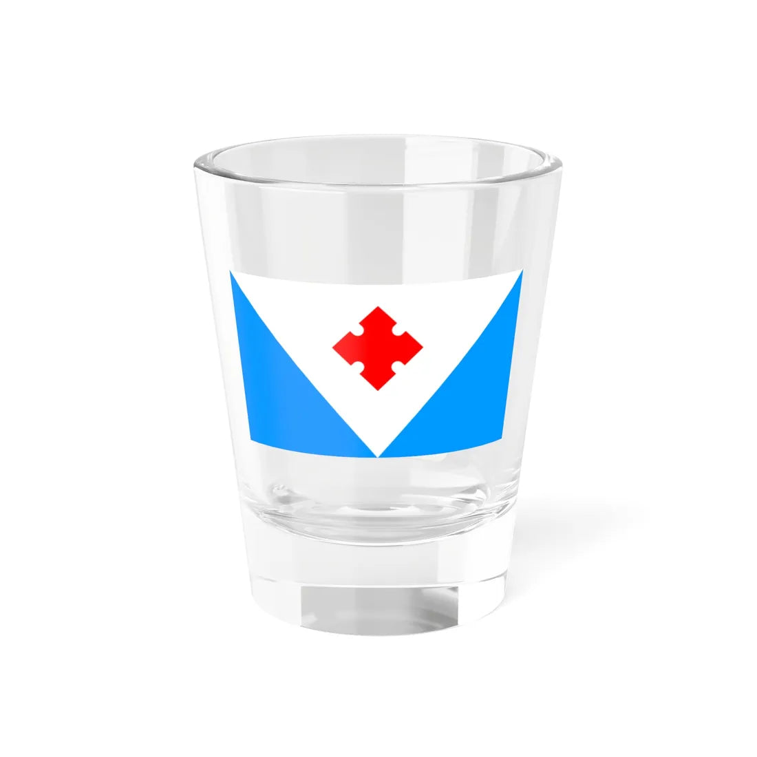 Votic Flag (Russia) Shot Glass 1.5oz 1.5oz - Go Mug Yourself