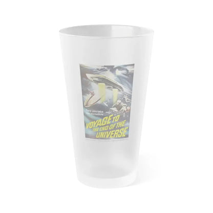 VOYAGE TO THE END OF THE UNIVERSE (ICARUS XB 1 IKARIA XB 1) 1963 Movie Poster - Frosted Pint Glass 16oz 16oz Frosted - Go Mug Yourself
