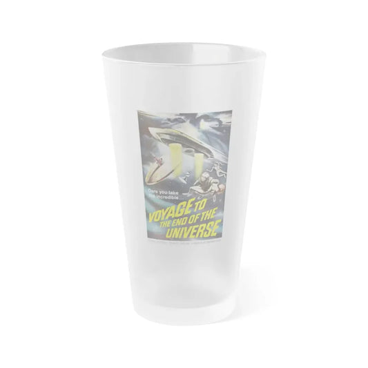VOYAGE TO THE END OF THE UNIVERSE (ICARUS XB 1 IKARIA XB 1) 1963 Movie Poster - Frosted Pint Glass 16oz 16oz Frosted - Go Mug Yourself