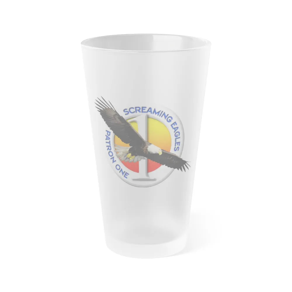 VP 1 Screaming Eagles (U.S. Navy) Frosted Pint Glass 16oz-Go Mug Yourself