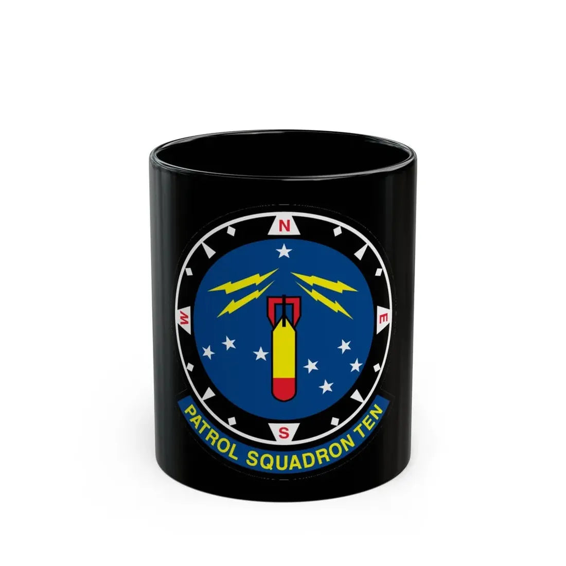VP 10 Patrol Squadron Ten (U.S. Navy) Black Coffee Mug 11oz - Go Mug Yourself