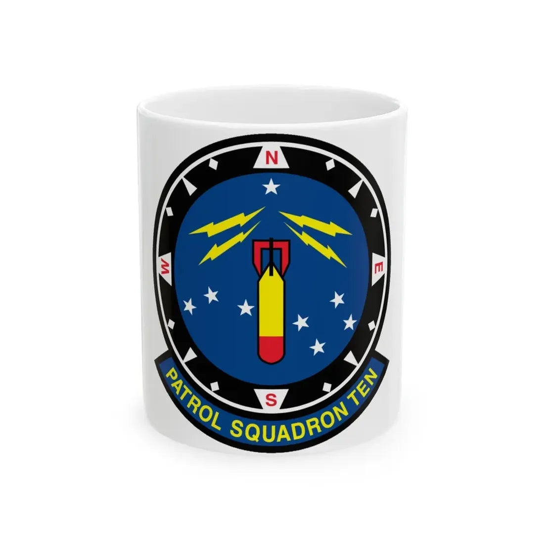VP 10 Patrol Squadron Ten (U.S. Navy) White Coffee Mug 11oz - Go Mug Yourself