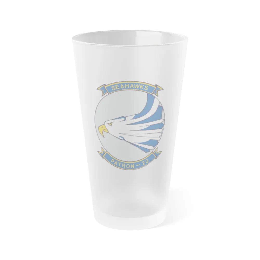 VP 23 Seahawks (U.S. Navy) Frosted Pint Glass 16oz-Go Mug Yourself