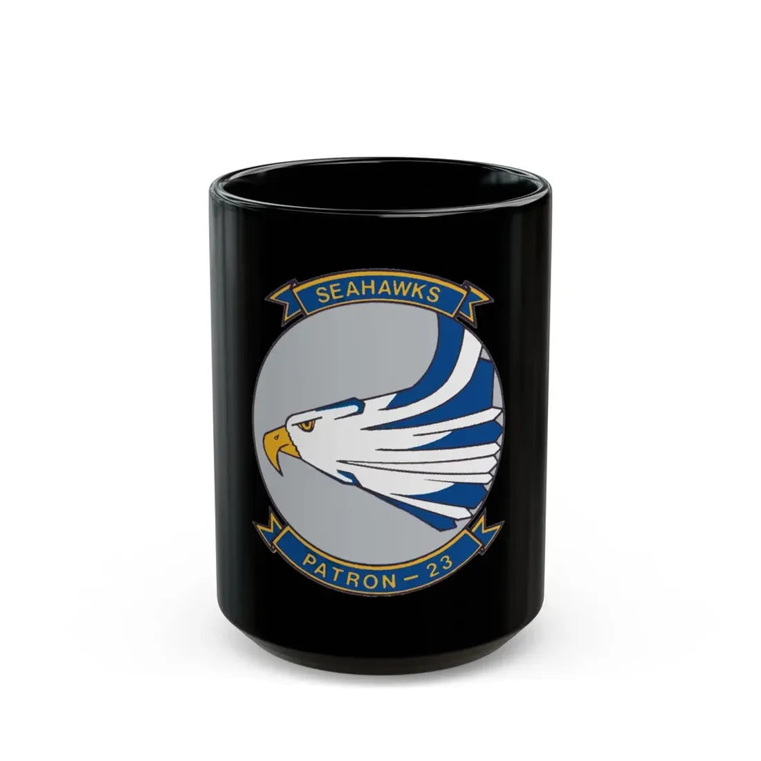 VP 23 Seahawks (U.S. Navy) Black Coffee Mug 15oz - Go Mug Yourself