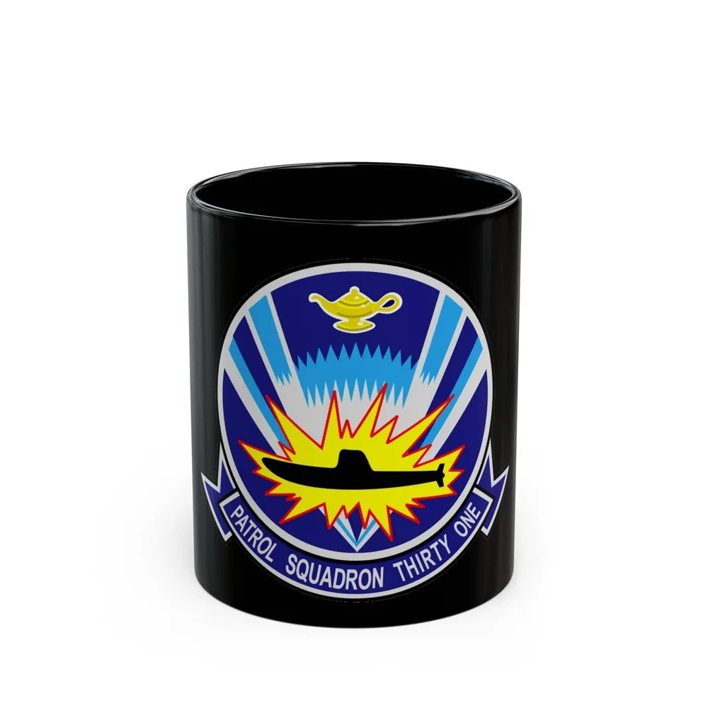 VP 31 Black Lightnings or Genies (U.S. Navy) Black Coffee Mug-11oz-Go Mug Yourself