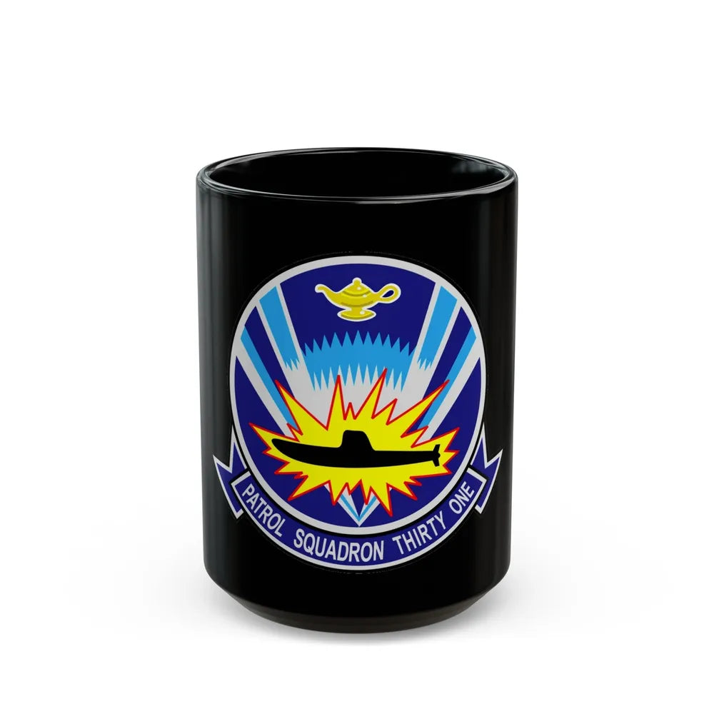 VP 31 Black Lightnings or Genies (U.S. Navy) Black Coffee Mug-15oz-Go Mug Yourself