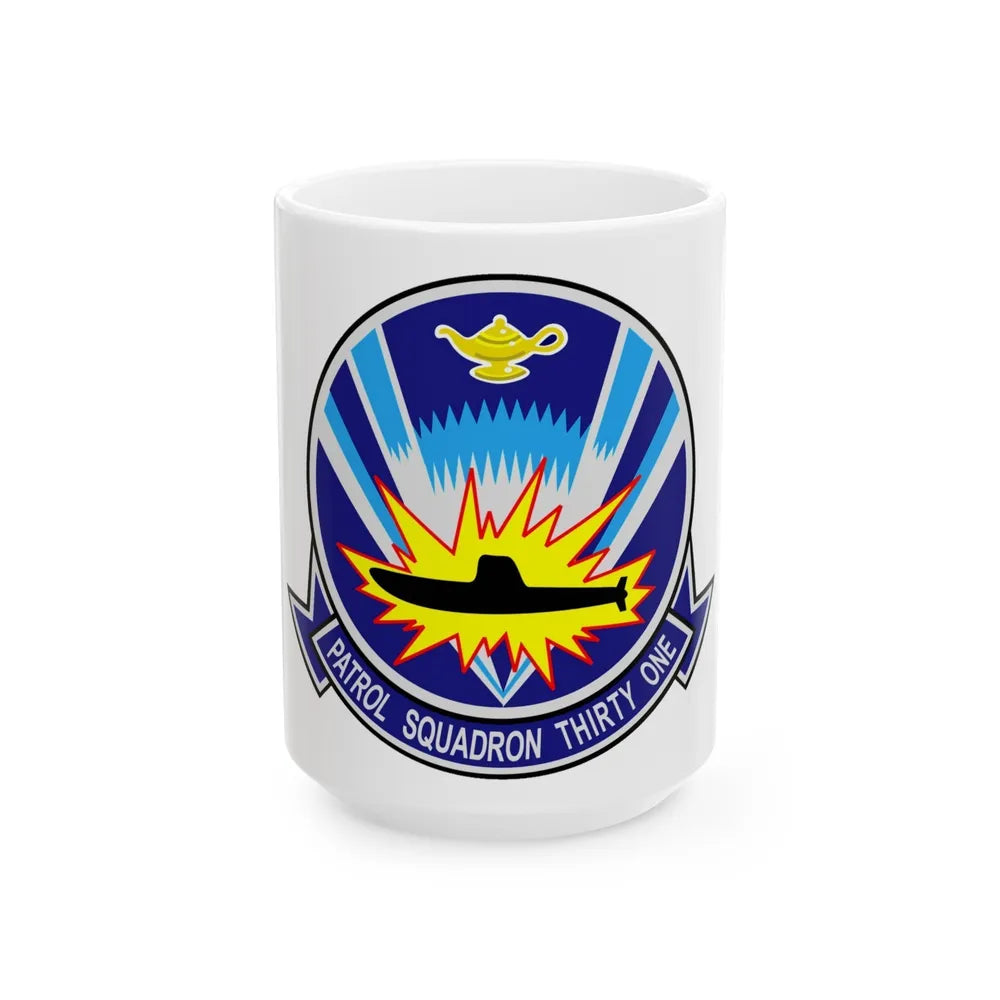 VP 31 Black Lightnings or Genies (U.S. Navy) White Coffee Mug-15oz-Go Mug Yourself