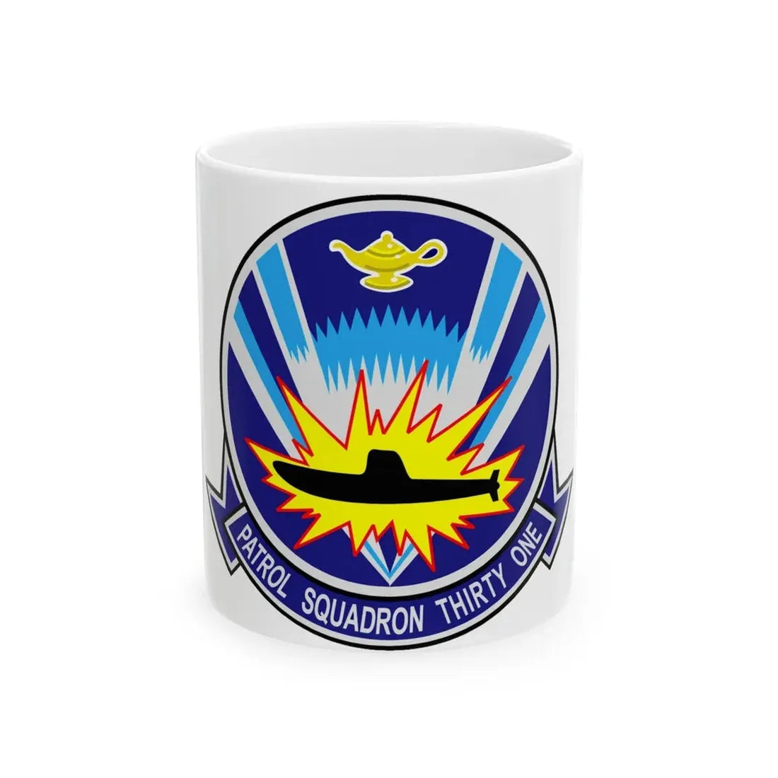VP 31 Black Lightnings or Genies (U.S. Navy) White Coffee Mug 11oz - Go Mug Yourself