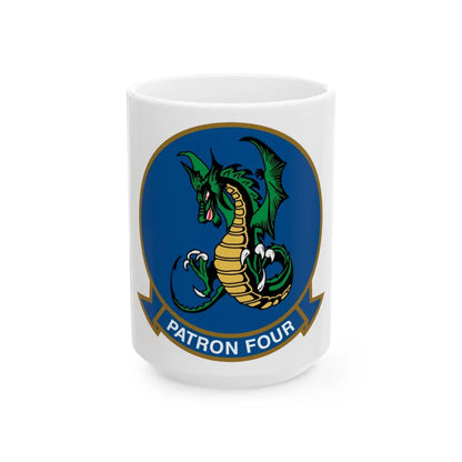 VP 4 Skinny Dragons (U.S. Navy) White Coffee Mug-15oz-Go Mug Yourself