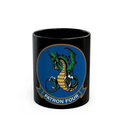 VP 4 Skinny Dragons (U.S. Navy) Black Coffee Mug - Go Mug Yourself