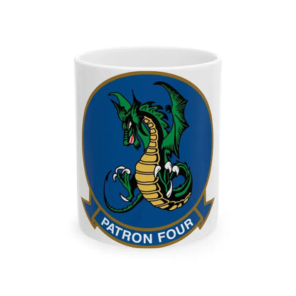 VP 4 Skinny Dragons (U.S. Navy) White Coffee Mug 11oz - Go Mug Yourself