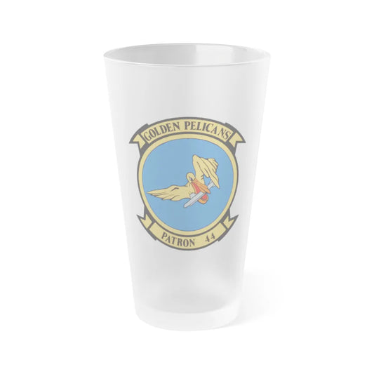 VP 44 Golden Pelicans (U.S. Navy) Frosted Pint Glass 16oz-Go Mug Yourself