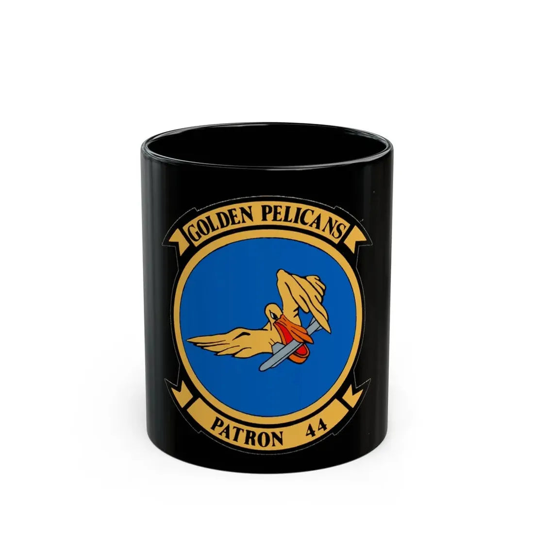 VP 44 Golden Pelicans (U.S. Navy) Black Coffee Mug 11oz - Go Mug Yourself