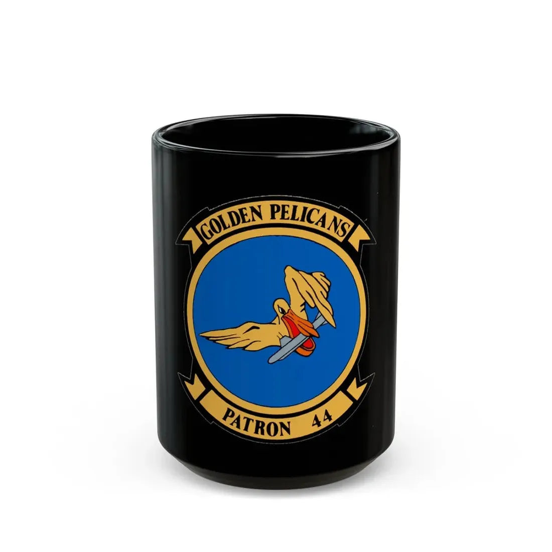 VP 44 Golden Pelicans (U.S. Navy) Black Coffee Mug 15oz - Go Mug Yourself