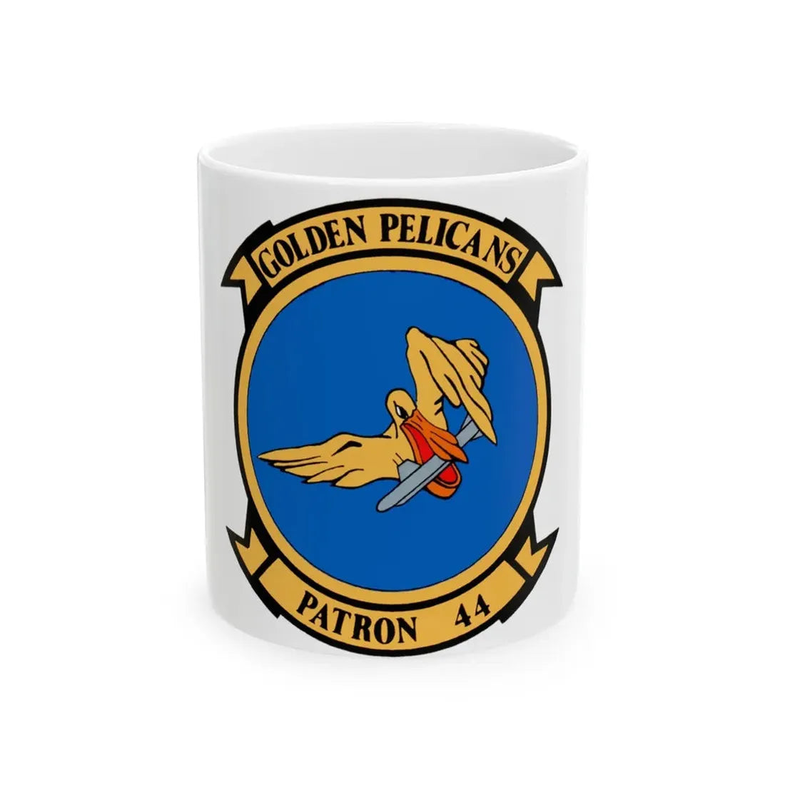 VP 44 Golden Pelicans (U.S. Navy) White Coffee Mug 11oz - Go Mug Yourself