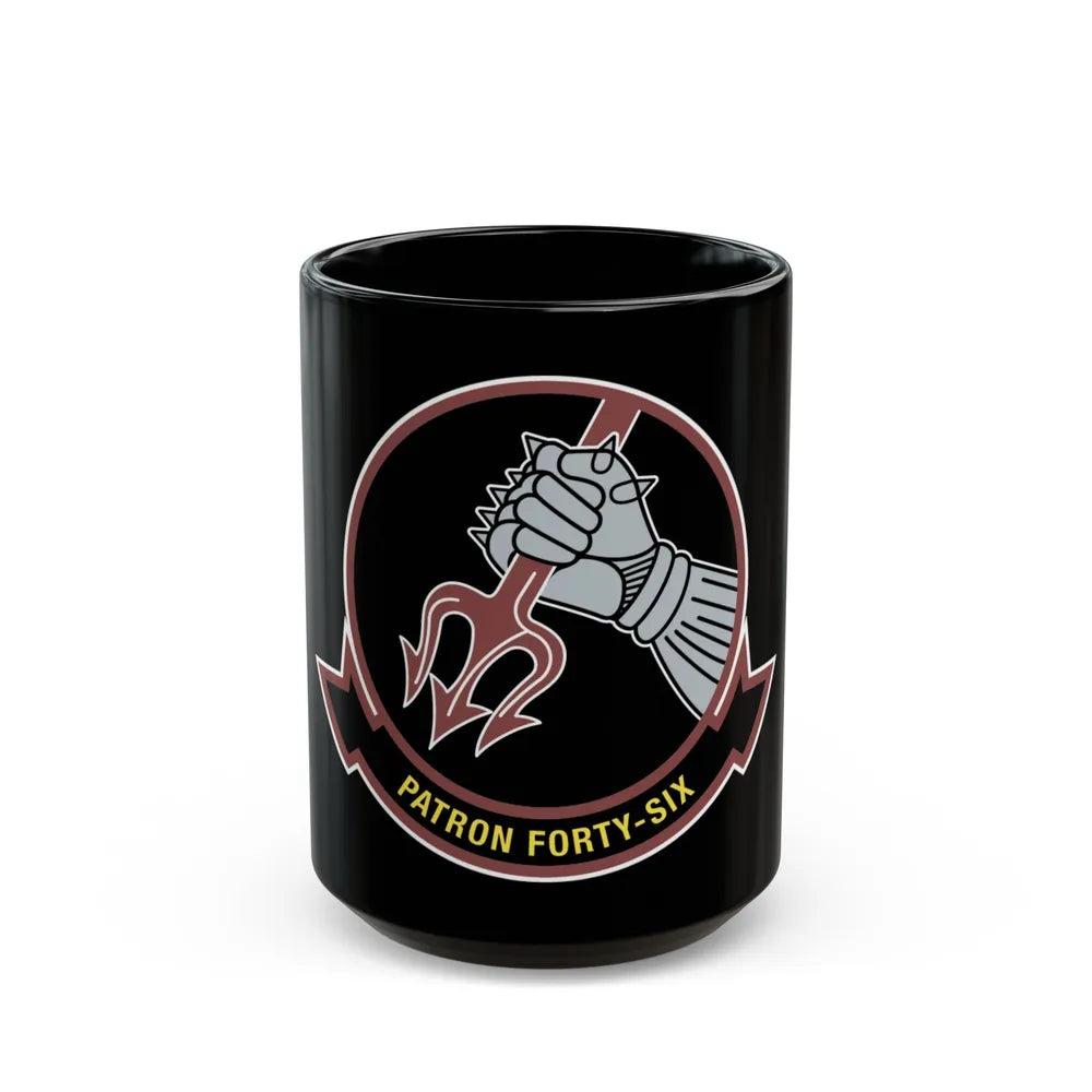 VP 46 Patron Forty Six (U.S. Navy) Black Coffee Mug-15oz-Go Mug Yourself