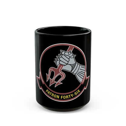 VP 46 Patron Forty Six (U.S. Navy) Black Coffee Mug-15oz-Go Mug Yourself