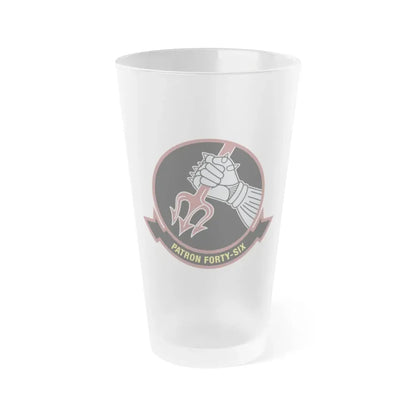 VP 46 Patron Forty Six (U.S. Navy) Frosted Pint Glass 16oz Default Title - Go Mug Yourself