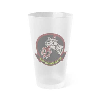 VP 46 v3 (U.S. Navy) Frosted Pint Glass 16oz-Go Mug Yourself