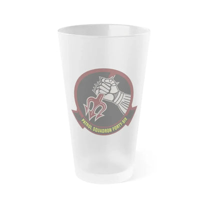 VP 46 v3 (U.S. Navy) Frosted Pint Glass 16oz Default Title - Go Mug Yourself
