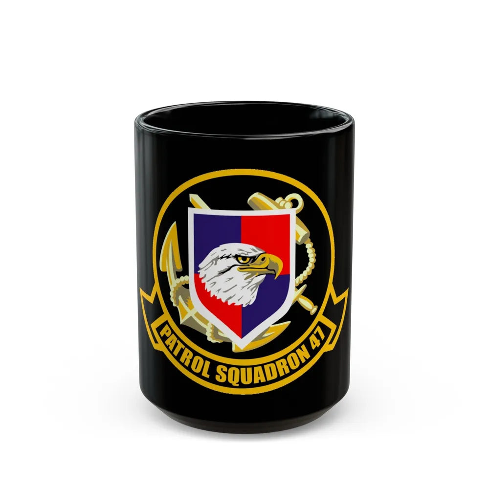 VP 47 Golden Swordsmen (U.S. Navy) Black Coffee Mug-15oz-Go Mug Yourself