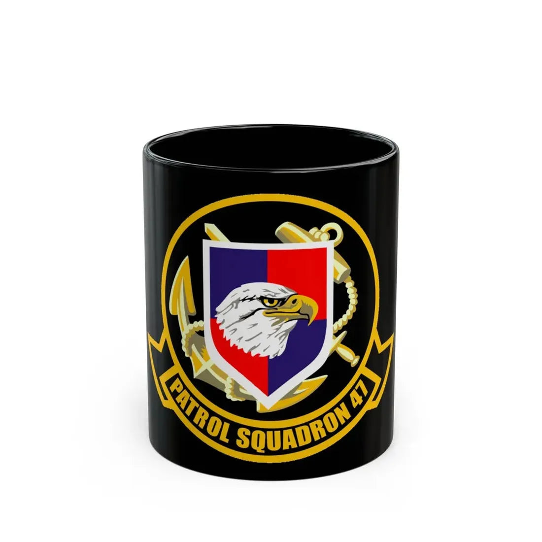 VP 47 Golden Swordsmen (U.S. Navy) Black Coffee Mug 11oz - Go Mug Yourself