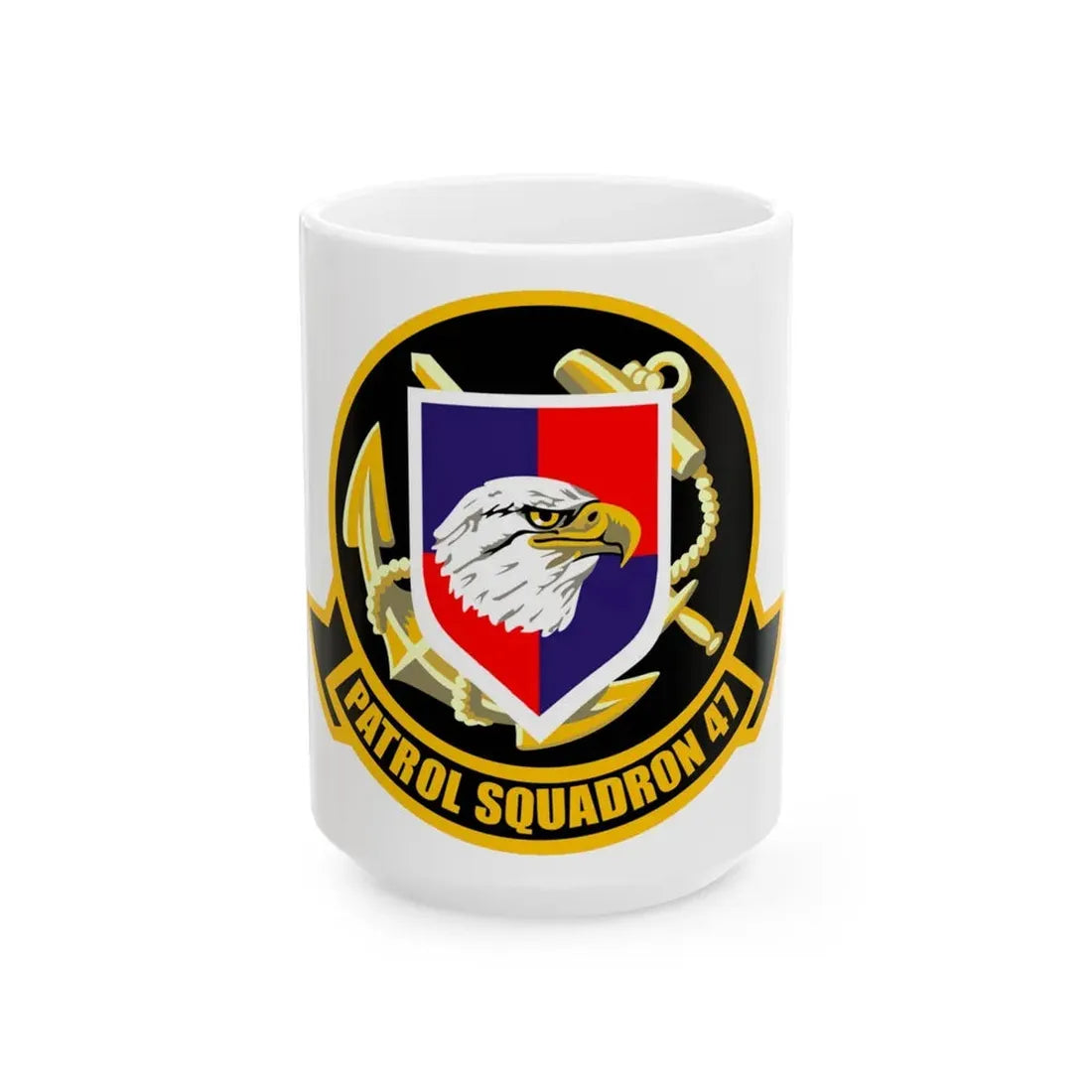 VP 47 Golden Swordsmen (U.S. Navy) White Coffee Mug 15oz - Go Mug Yourself