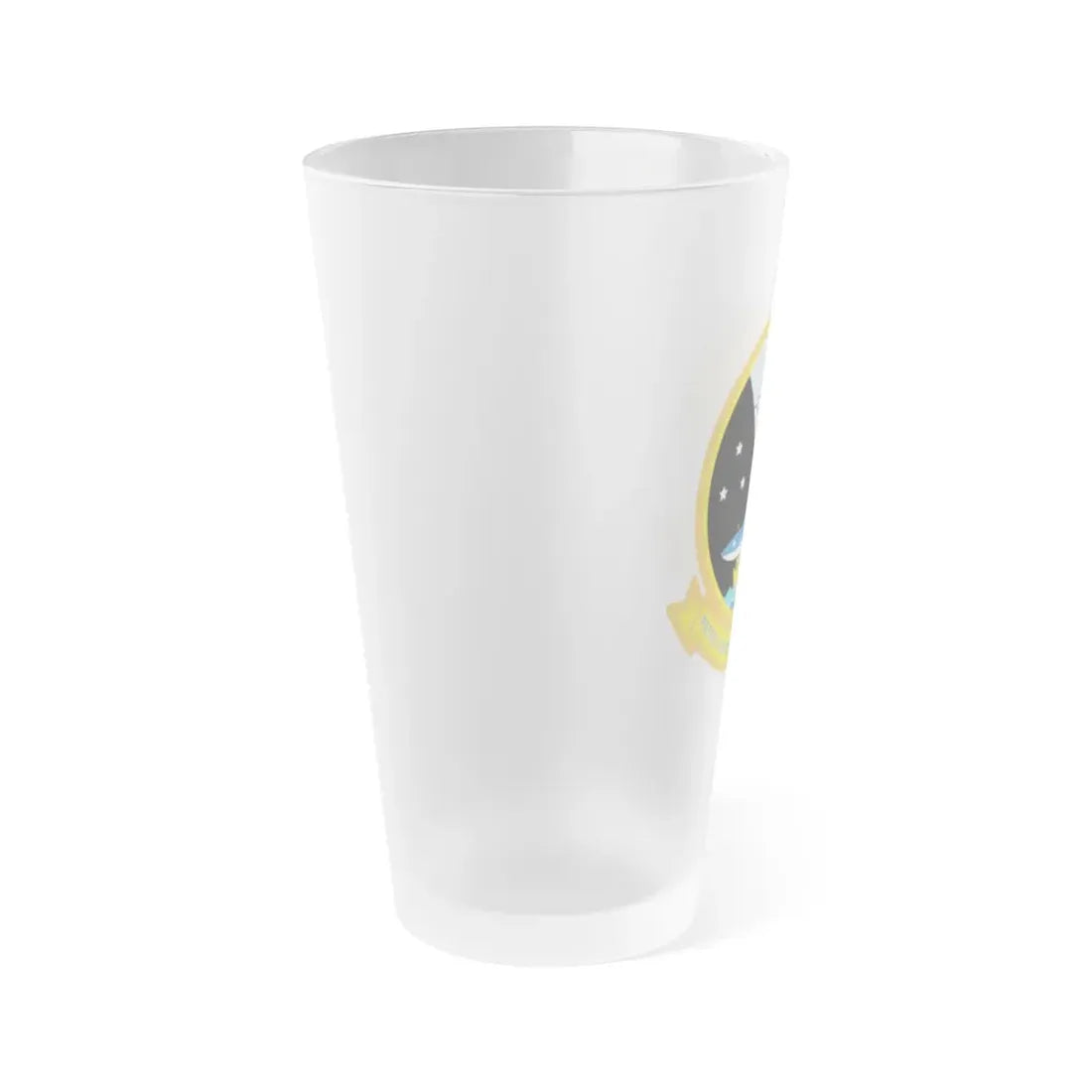 VP 6 Patrol Squadron Six Blue Sharks (U.S. Navy) Frosted Pint Glass 16oz - Go Mug Yourself