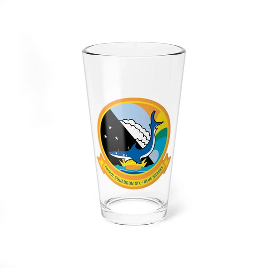 VP 6 Patrol Squadron Six Blue Sharks (U.S. Navy) Pint Glass 16oz 16oz - Go Mug Yourself