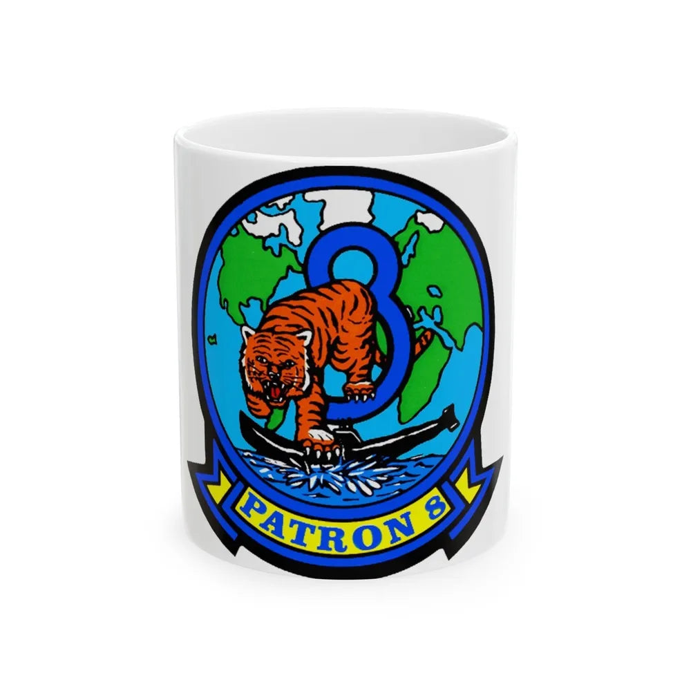 VP 8 Fighting Tigers (U.S. Navy) White Coffee Mug-11oz-Go Mug Yourself