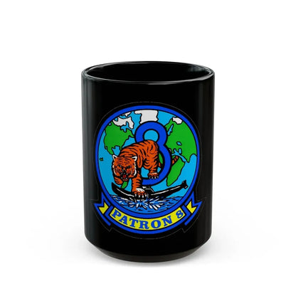 VP 8 Fighting Tigers (U.S. Navy) Black Coffee Mug 15oz - Go Mug Yourself