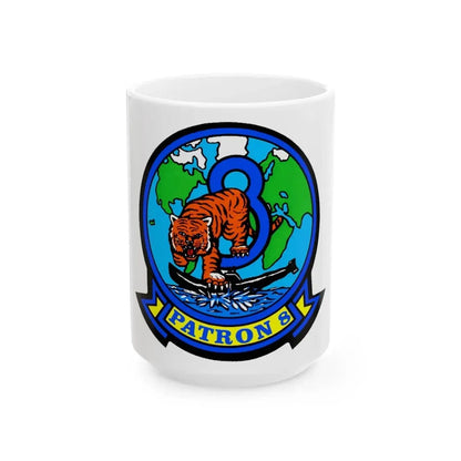 VP 8 Fighting Tigers (U.S. Navy) White Coffee Mug 15oz - Go Mug Yourself
