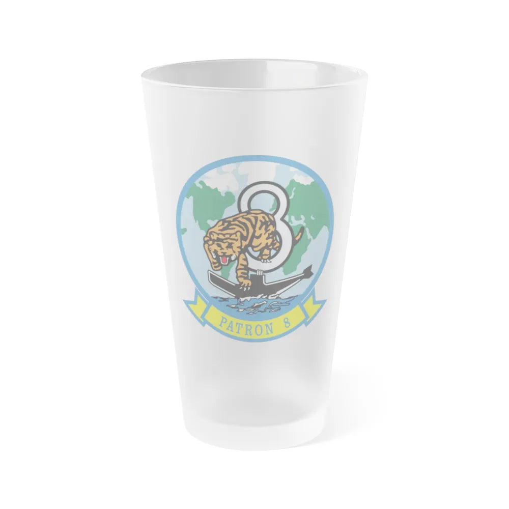 VP 8 PATRON 8 (U.S. Navy) Frosted Pint Glass 16oz-Go Mug Yourself