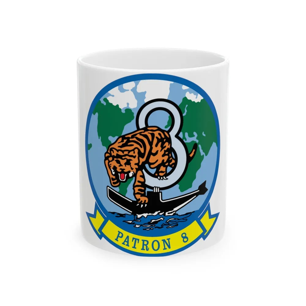 VP 8 PATRON 8 (U.S. Navy) White Coffee Mug-11oz-Go Mug Yourself