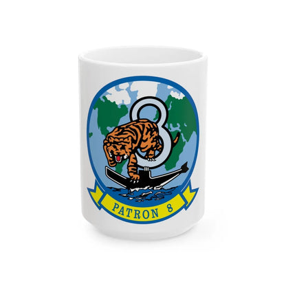 VP 8 PATRON 8 (U.S. Navy) White Coffee Mug-15oz-Go Mug Yourself