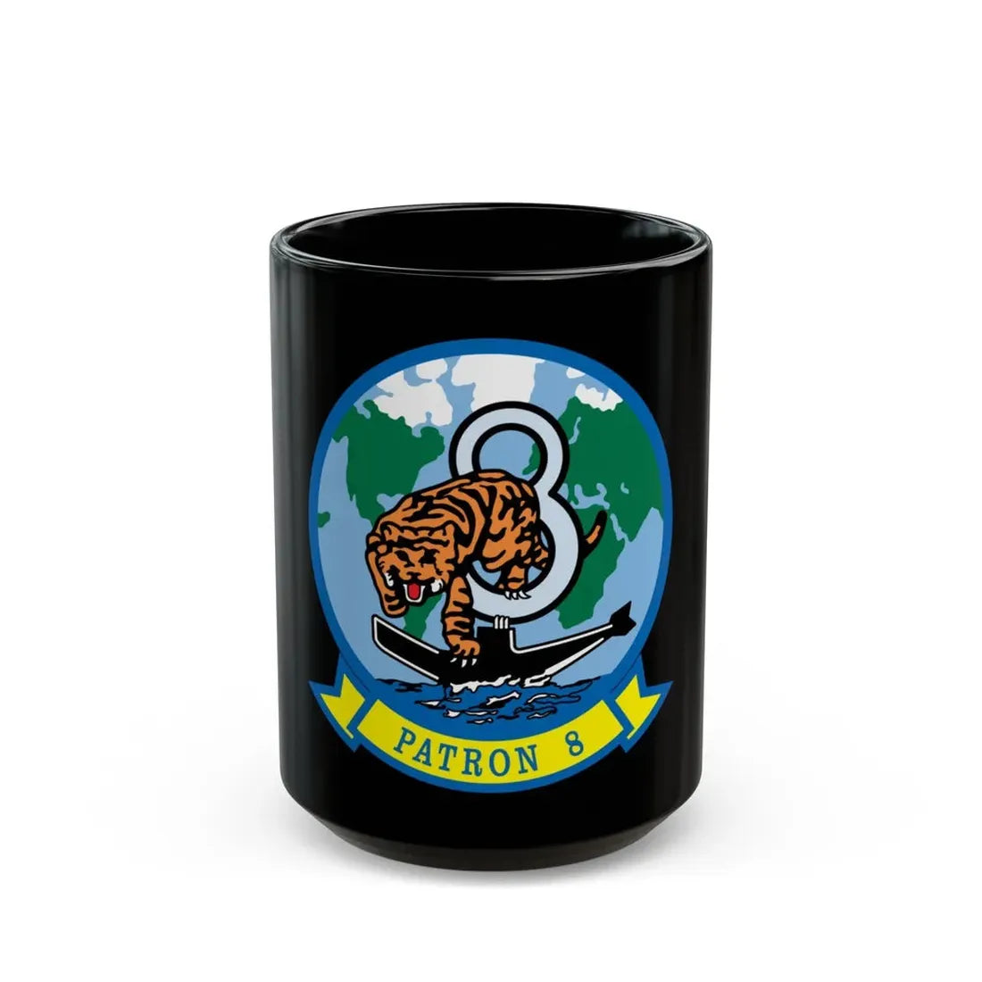 VP 8 PATRON 8 (U.S. Navy) Black Coffee Mug 15oz - Go Mug Yourself