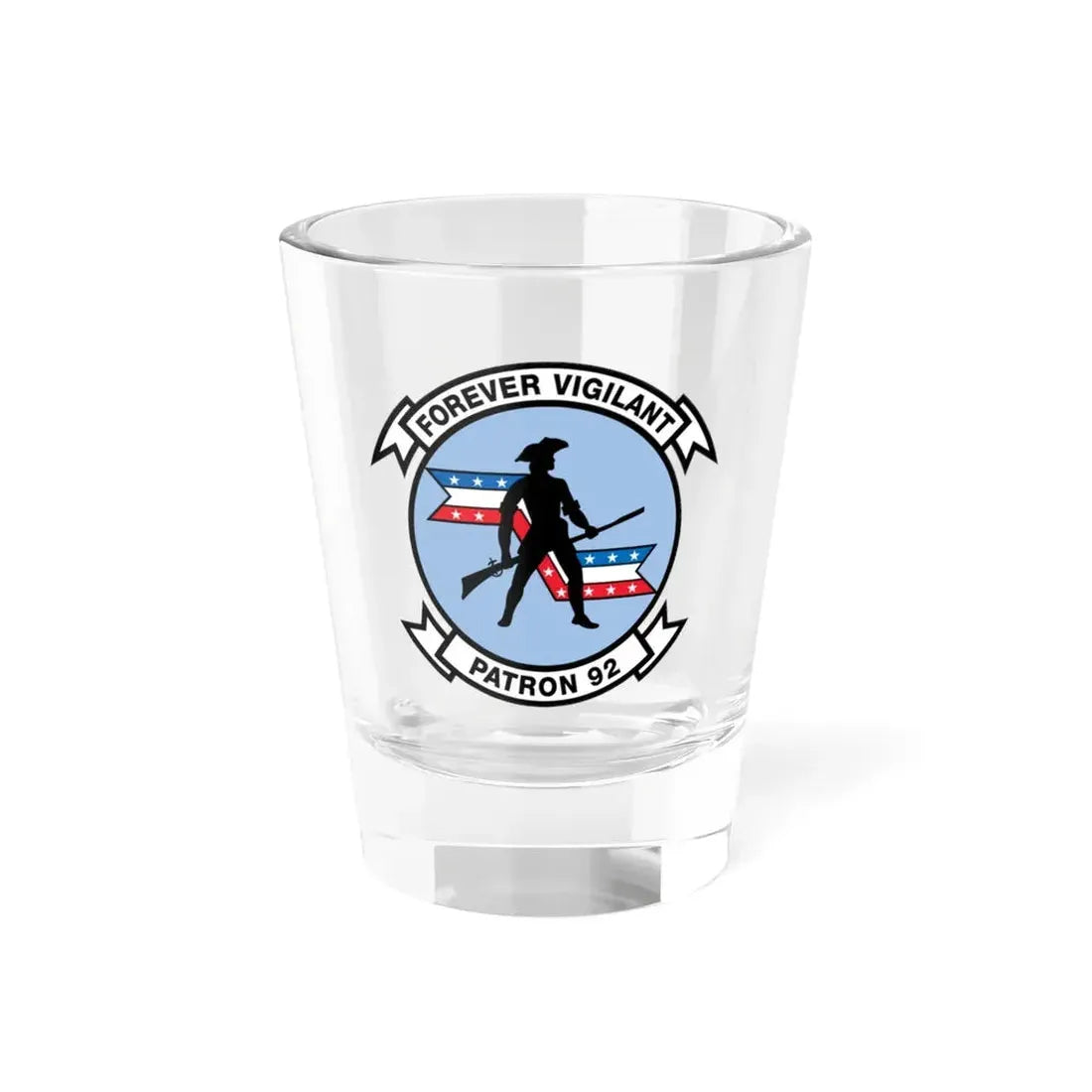 VP 92 Forever Vigilant Patron 92 (U.S. Navy) Shot Glass 1.5oz 1.5oz - Go Mug Yourself