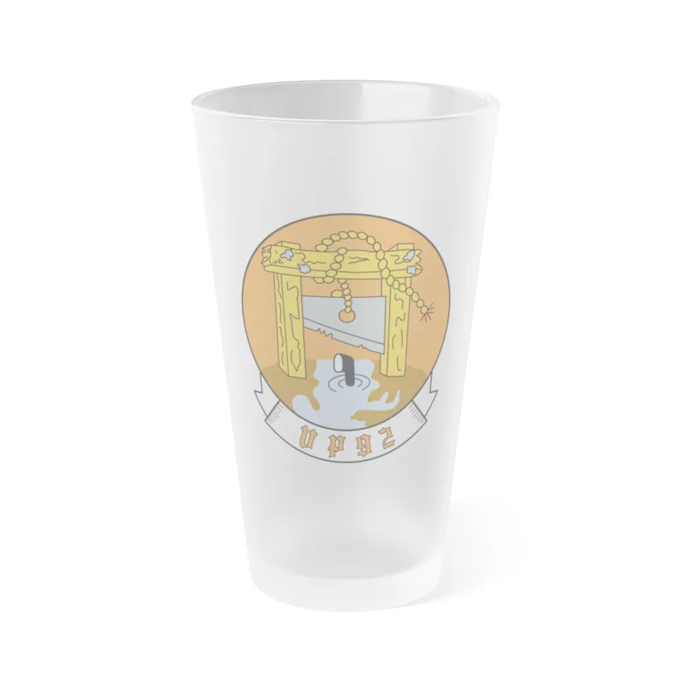 VP 92 Minutemen (U.S. Navy) Frosted Pint Glass 16oz-Go Mug Yourself