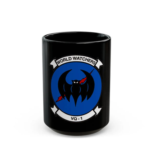 VQ 1 World Watchers v2 (U.S. Navy) Black Coffee Mug-15oz-Go Mug Yourself