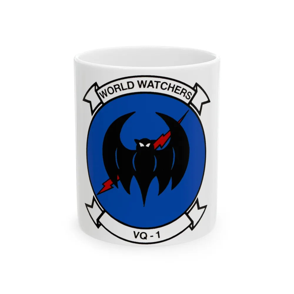 VQ 1 World Watchers v2 (U.S. Navy) White Coffee Mug-11oz-Go Mug Yourself